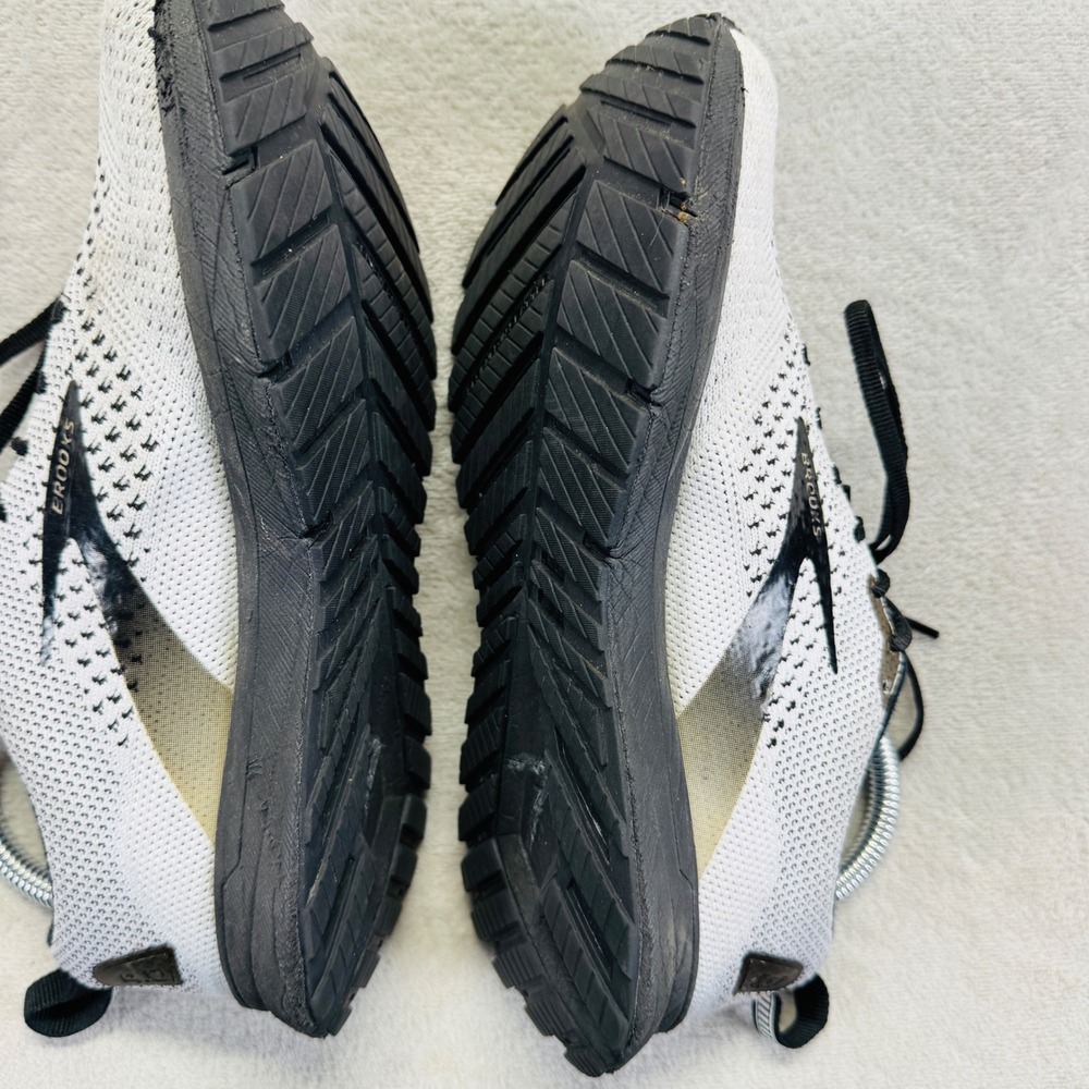 Brooks Women's White and Black Athletic Running Shoes - Picture 7 of 9